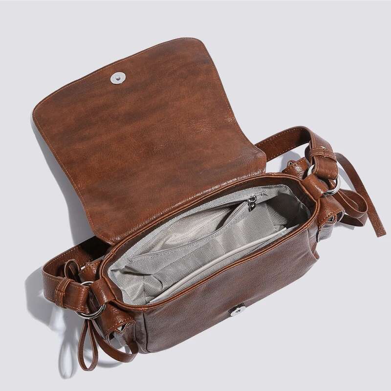 England Style Small Bags For Women Designer Handbags Purses New In PU Vintage Bow Multiple Pockets Underarm Shoulder