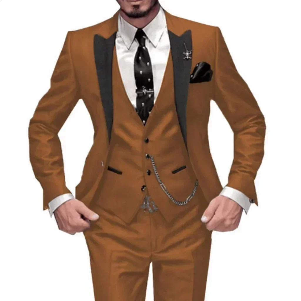 Teal Green Suit for MenFull Man Suit3 Pieces Blazer Vest and Pants Setmens Suit for Weddingdaily Lifebusinessparty 250224