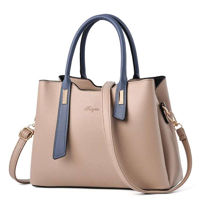 Soft Leather Handbags Women Designer 3 Layers Shoulder Ladies Large Capacity Shopping Crossbody Tote Bags Women