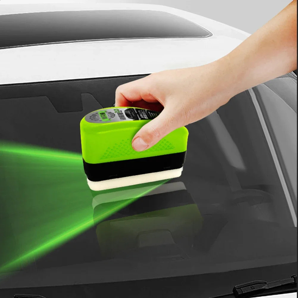 150ml Auto Glass Oil Film Removal Cleaner with Brush Windscreen Cleaner Side Window Mirror Coating Oil Film Polishing Compound 250225