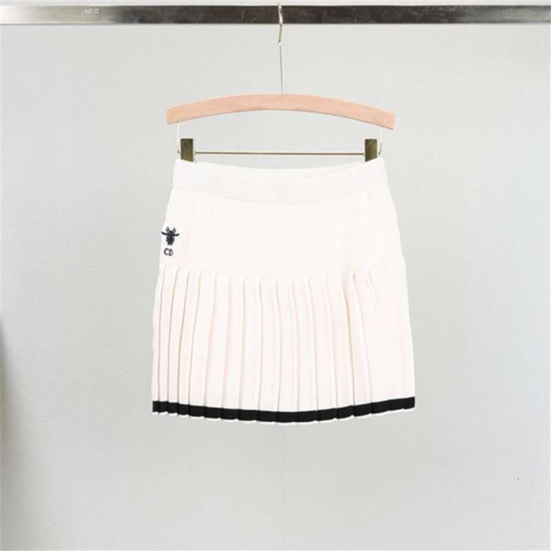 2025 Summer New Women's Fashion Elegant Versatile Knitted Short Sleeve Top+Mini Skirt 2-piece Set Designer Trend5