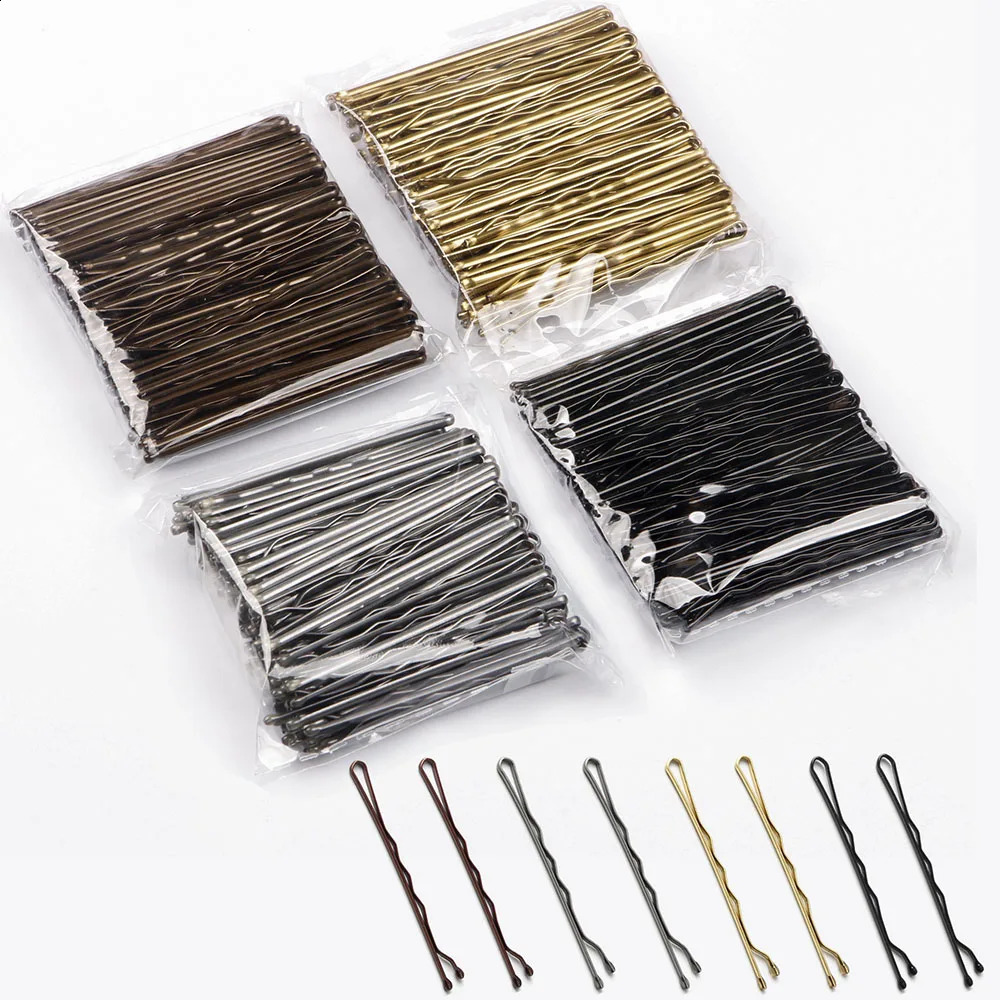 50 Pcs 4 Colors 5cm Hair Clip Lady Hairpins Curly Wavy Grips Hairstyle Hairpin Bobby Pins Styling Accessories 250218