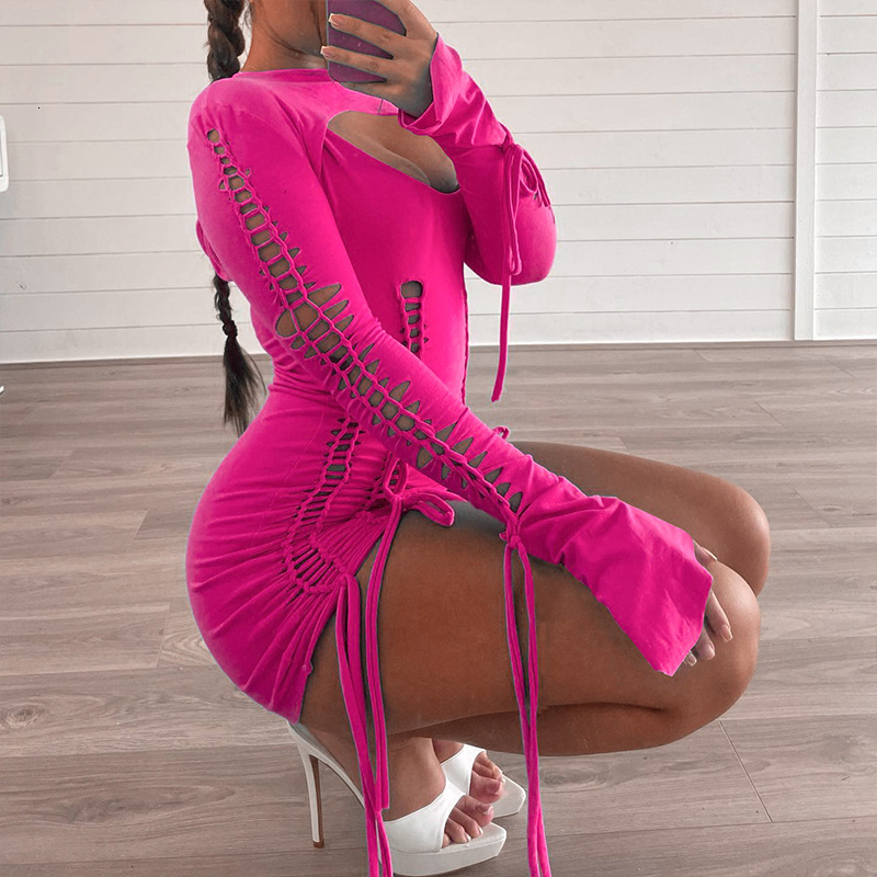Wind Women's New Spring New Fashion Sexy Open Back Hollow Dress Long Sleeved Shawl Set