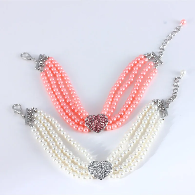 Pet Collar Puppy Cat Small Dog Jewelry Necklace Party Pearl Collar Fashion Dog Collars Pet Accessories