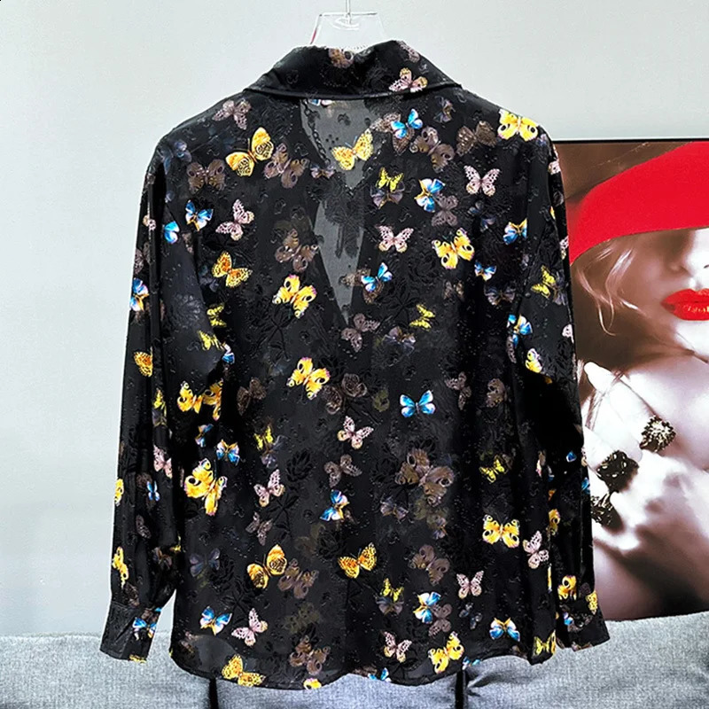 PFHQ Mens Summer Hollow Printed Shirt Fashion Creative Pattern Thin Mens Comfortable Personalized Top 21Z4497 250224
