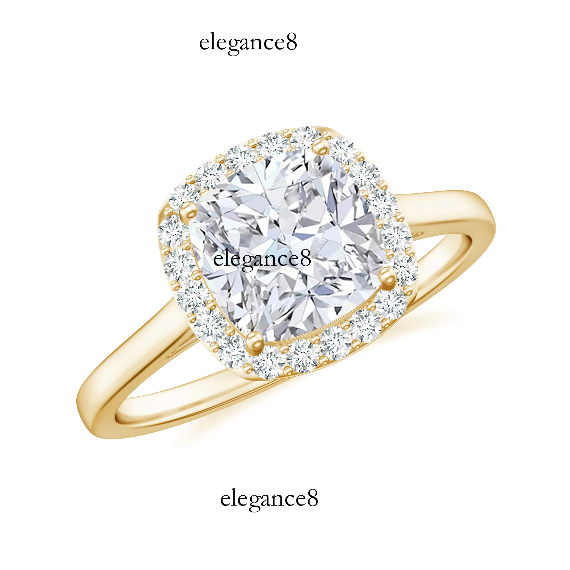 Pad shaped Moissanite 14K&pure sier women's April birthstone ring to protect her.