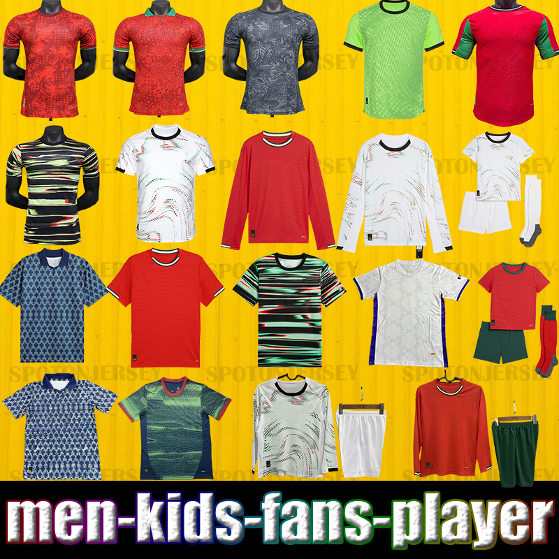2025 RONALDO Portugal soccer jerseys Portuguese ronaldo jersey Bruno FERNANDES R. LEAO Portuguesa kit 2025 Joao Felix 25 26 world cup Football shirt BERNARDO Kids Kit