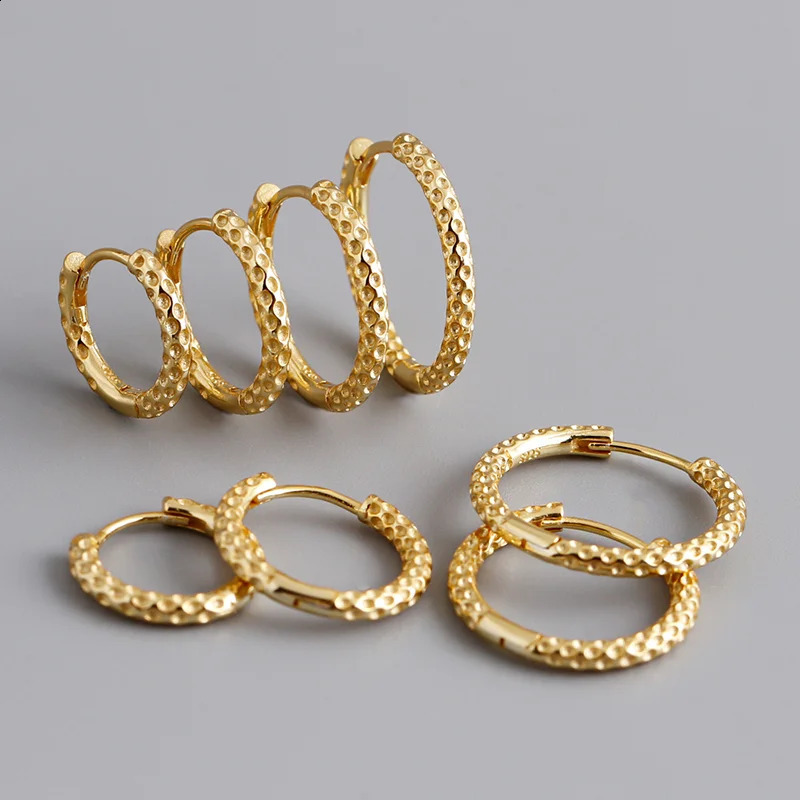 WOOZU 925 Sterling Silver Fine Round Hoop Earrings for Women Man Fashion Pretty Ear Rings Casual Party Jewelry Holiday Gifts 250228