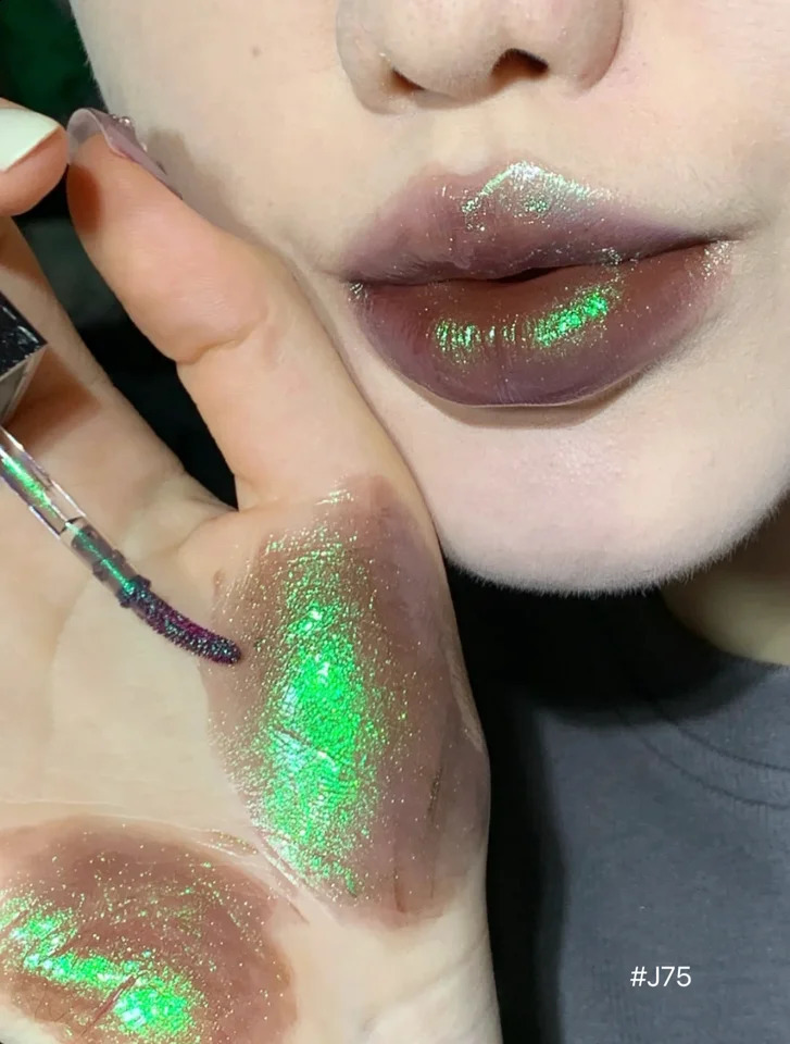 Girlcult Liaozhai Lipgloss Pearlescent Chameleon Shimmer Liptint Longlasting Lipstick 3.5g Halloween Dark Cosmetic 250224
