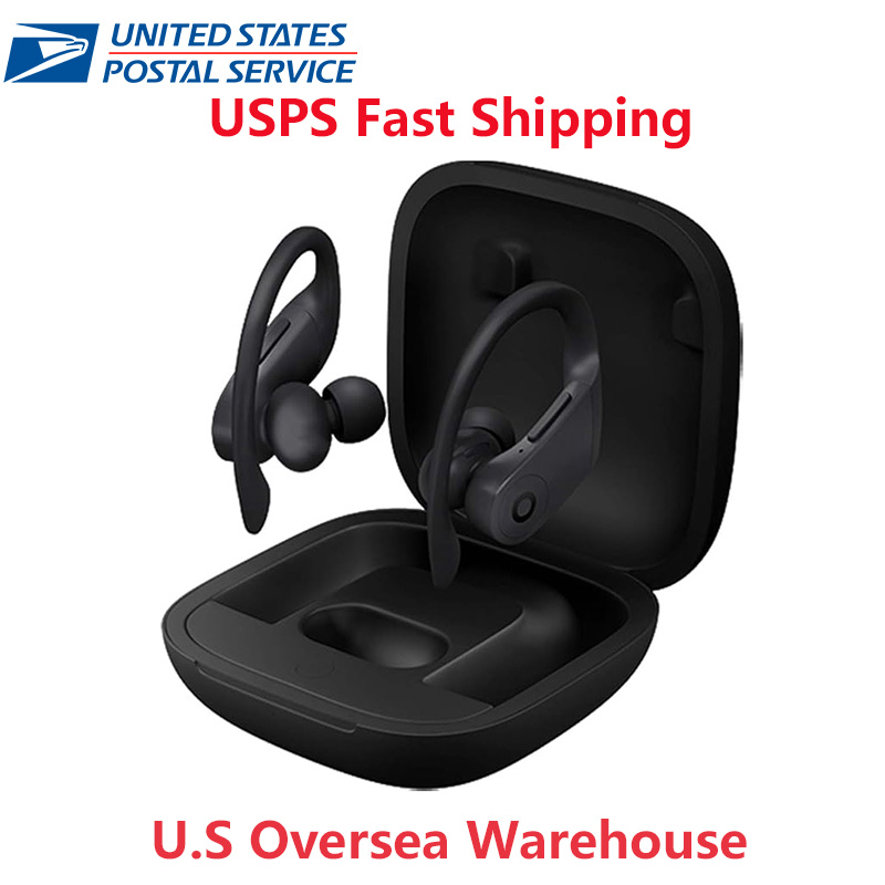 Wireless Power Pro Earbuds Bluetooth Headphones 48hrs Play Back Sport Earphones Over-Ear Buds with Earhooks Built-in Mic Headset for Workout