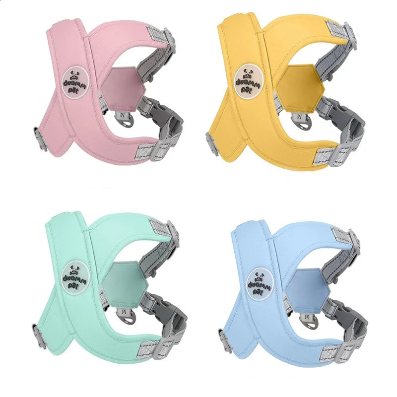 X Shaped Dog Harness Vest Set for Small Meidum Dogs Harness Leash Reflective Puppy Cat Chest Straps Breathable Mesh Harnesses 250224