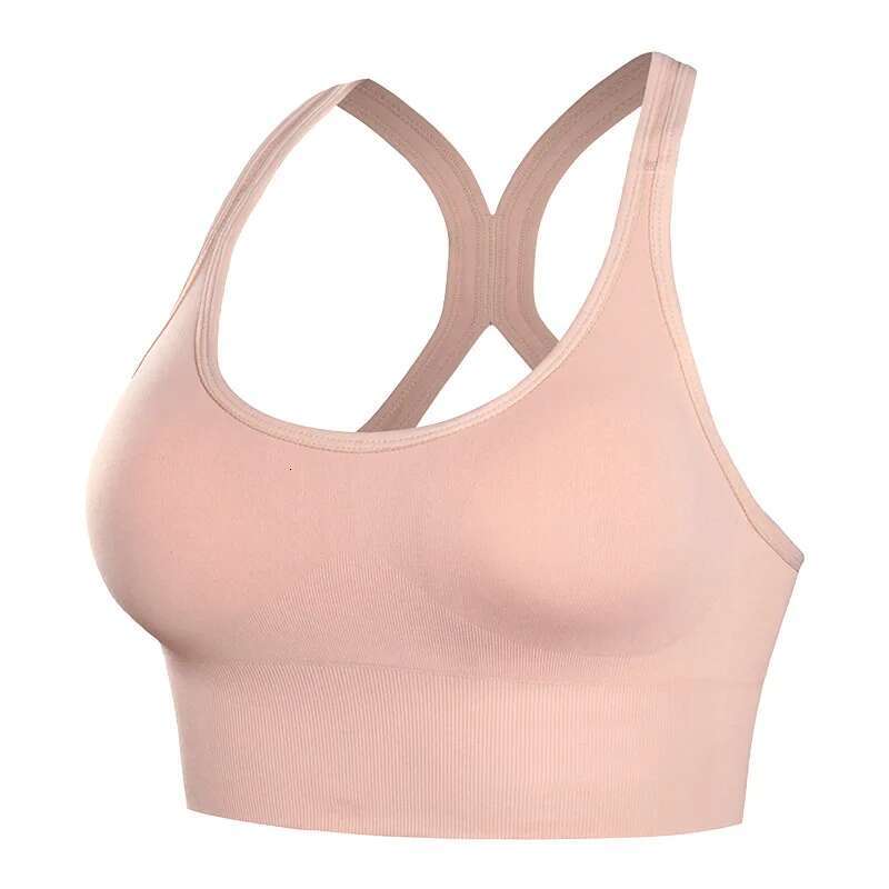 Shockproof Quick Dry Sports Women Padded Gather Yoga Push Up Gym Running Seamless Workout Fiess Bra Top