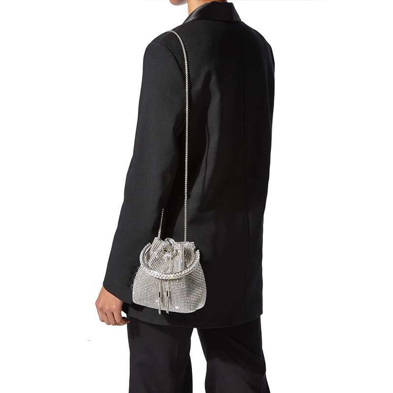 Crystal Clutch Evening Women Designer Korean Evening Totes Rhie Bucket Shoulder Bag Wedding Party Ladies