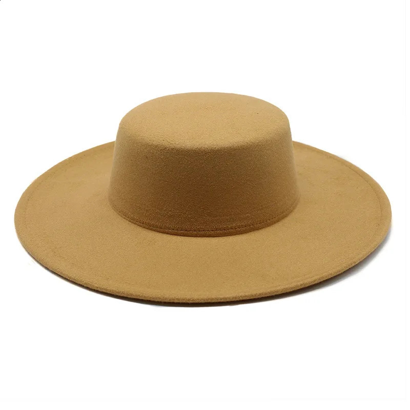 Bowler hat Womens cap hats for men fedoras fashion fedoras felt panama chapel beach elegant Wedding picture hat fascinator 250228
