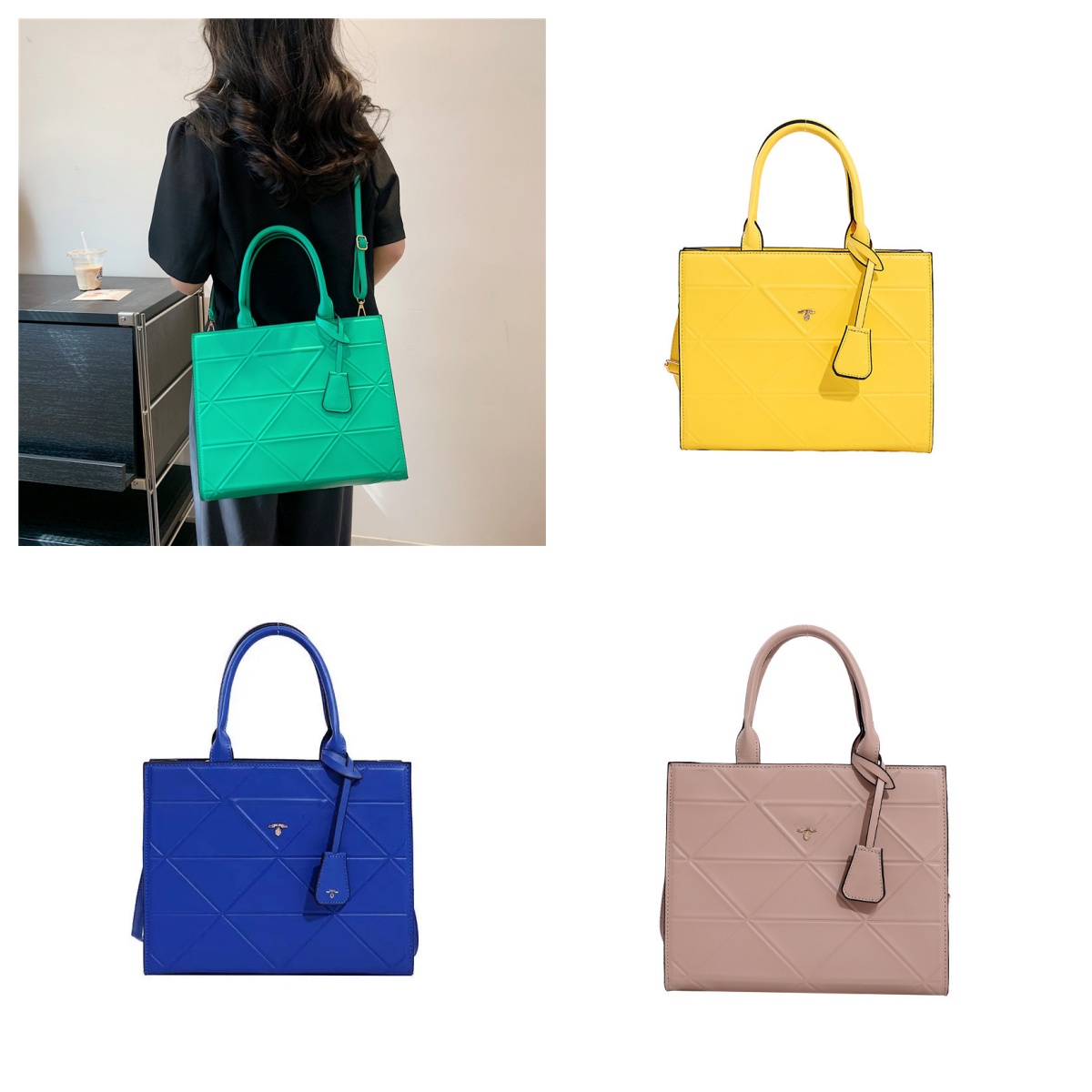 Designer bag Tote Bag shoulder bag crossbody business bag Shopping bag Lady bag hobos Womens purse wallet travel party colorful yellow
