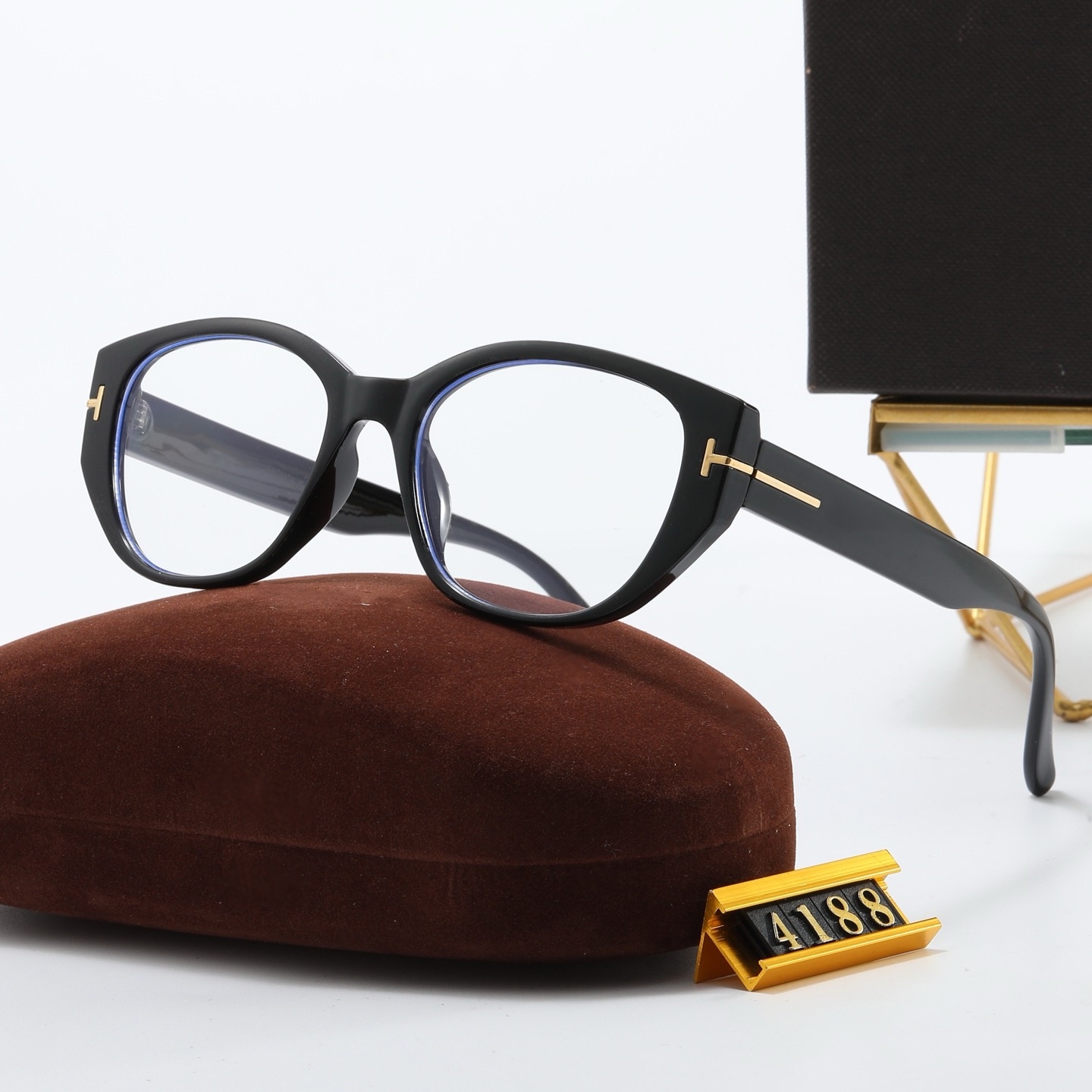 Designer Sunglasses Direct store designer Retro Small Round Frame Arc de Oval Frame Sunglasses for Women Metal Lens Fashion Luxury Men Glasses With Box