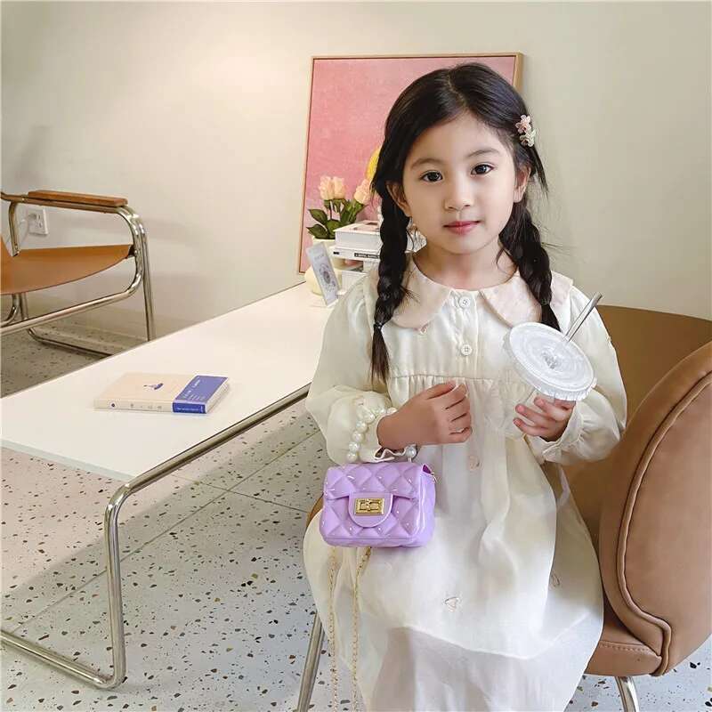 Fashion PU Leather Crossbody Bag Girls' Heart-shaped Shoulder Bag Children's Mini Coin Wallet Children's Handbag