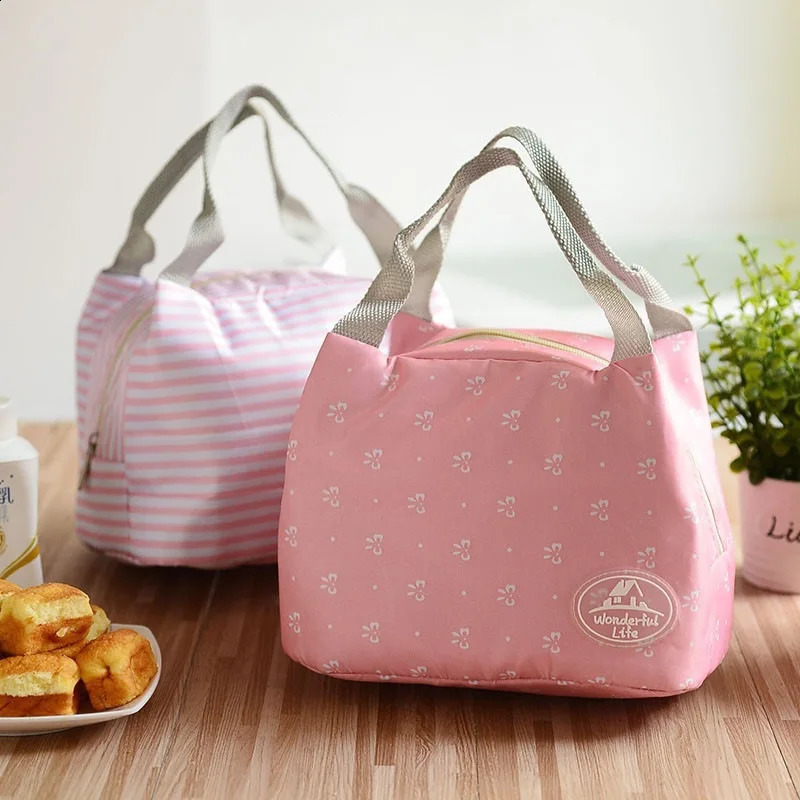 Student bento bag picnic bag with insulation ice pack fresh storage bag Loncheras portable lunch box bag Loncheras De Mujer 250228