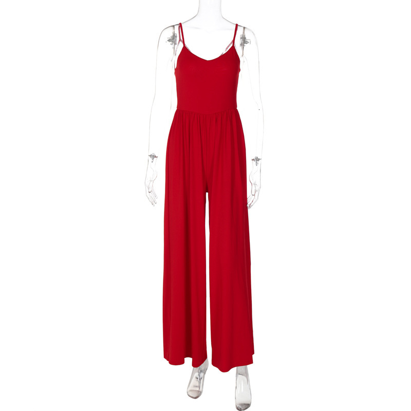 Hot Selg Women's Clothing In The Summer Of New4, New Fashionable And Sexy Backless Camisole Loose Jumpsuit
