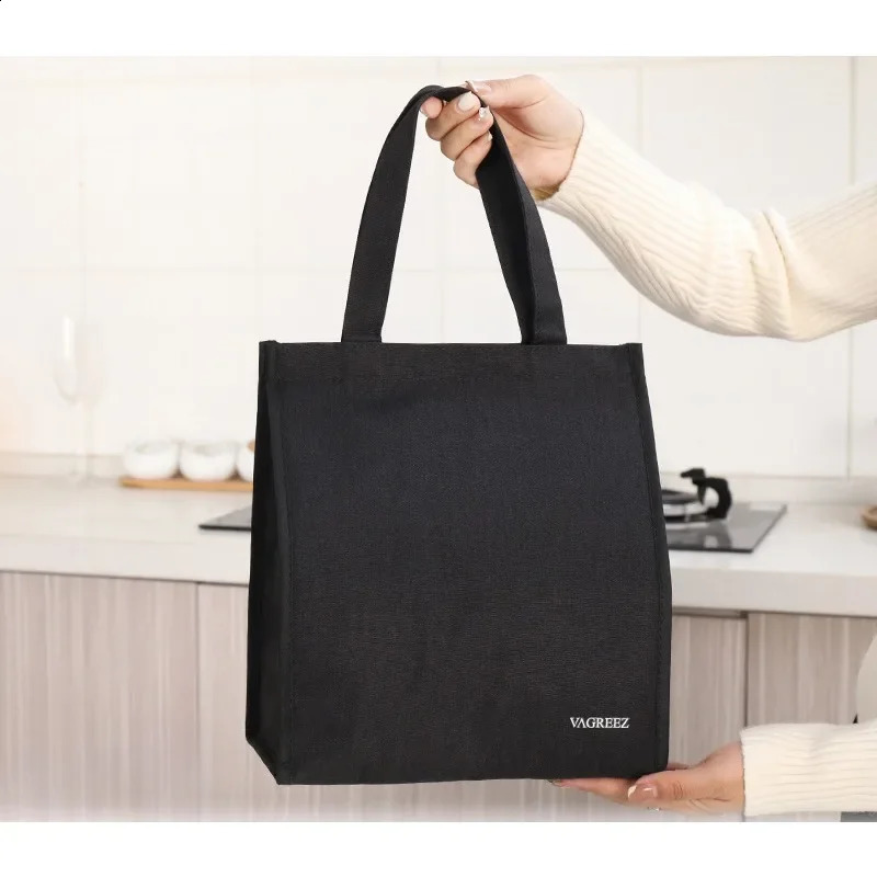 Lunch bag Oxford cloth student portable lunch box large capacity thick insulation bag aluminum foil bento bag 250228