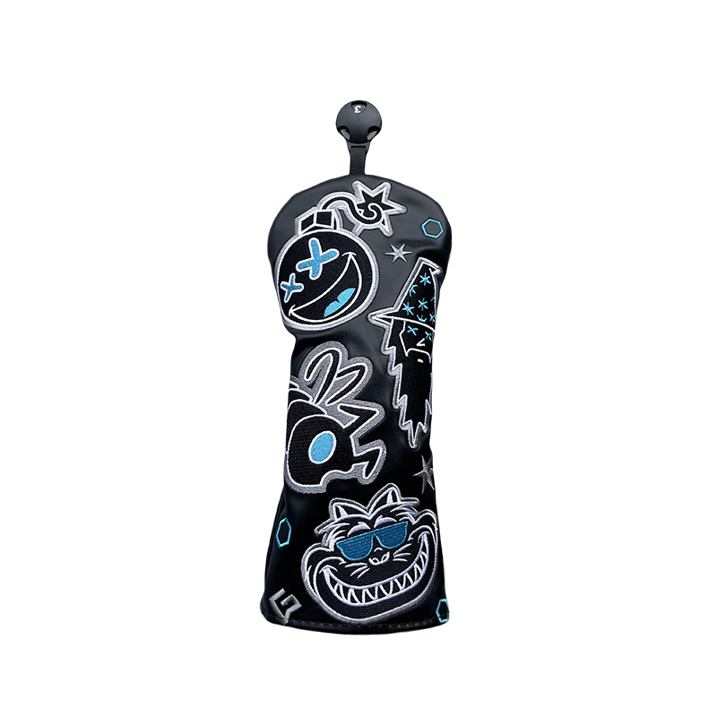 Golf Club Headcovers Wizard Bug Cats Fashion cut Driver Fairway Hybrid Cover Waterproof Protector Set Soft Durable Golf headCovers