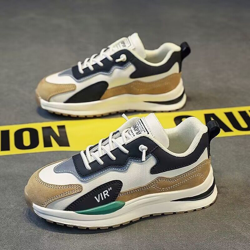 Men's Summer New Breathable Men's Korean Version Versatile Thick Soled Sports Casual Running Dad Trendy Shoes