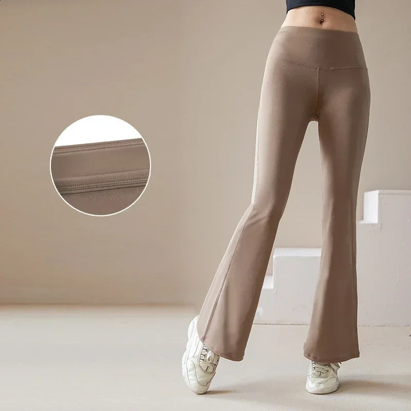 Women Yoga Pants Legging Fitness Tight lifting Sweatpants Quick drying Breathable High Waist Sports Pants Bell-bottoms 250225
