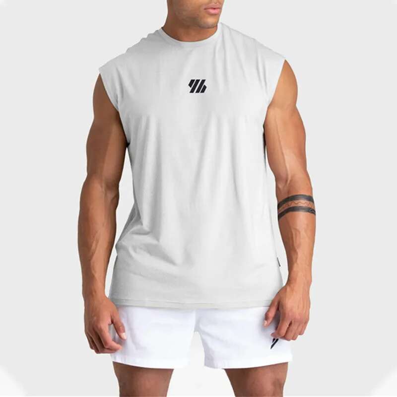 2025 Summer New Sports Tank Top For Men's Fitness Sleeveless Sports Quick Drying Mesh Designer Running Tank Top For Men