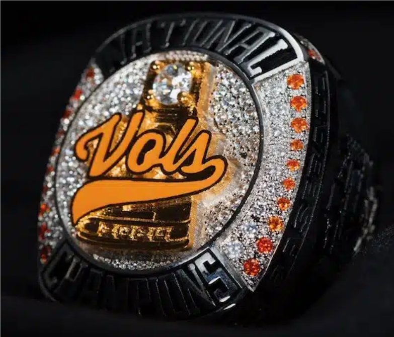 2024 Tennessee Vols 2025 National Team Champions Championship Ring With Wooden Display Box Sport Souvenir Boy Men Fan Gift R250414
