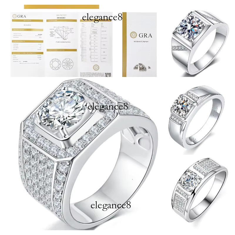 VVS Wedding Engagement Men's Silica Ring