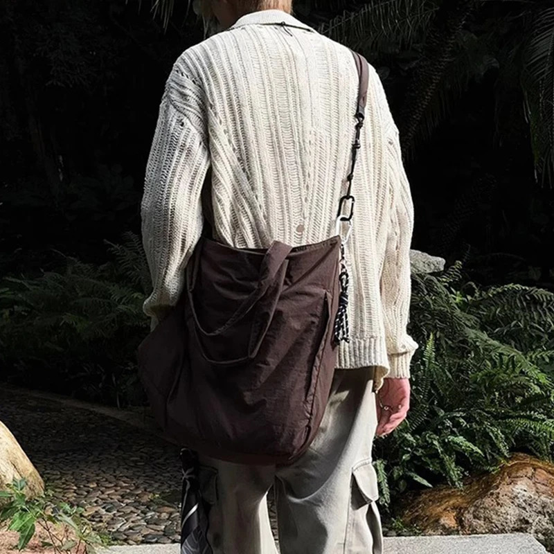 Spring Fall Trendy Mens Knit Shirts Fashion Hollow Out Solid Color Button-up Knitting Cardigans Men Clothes Vintage Shirts 250224