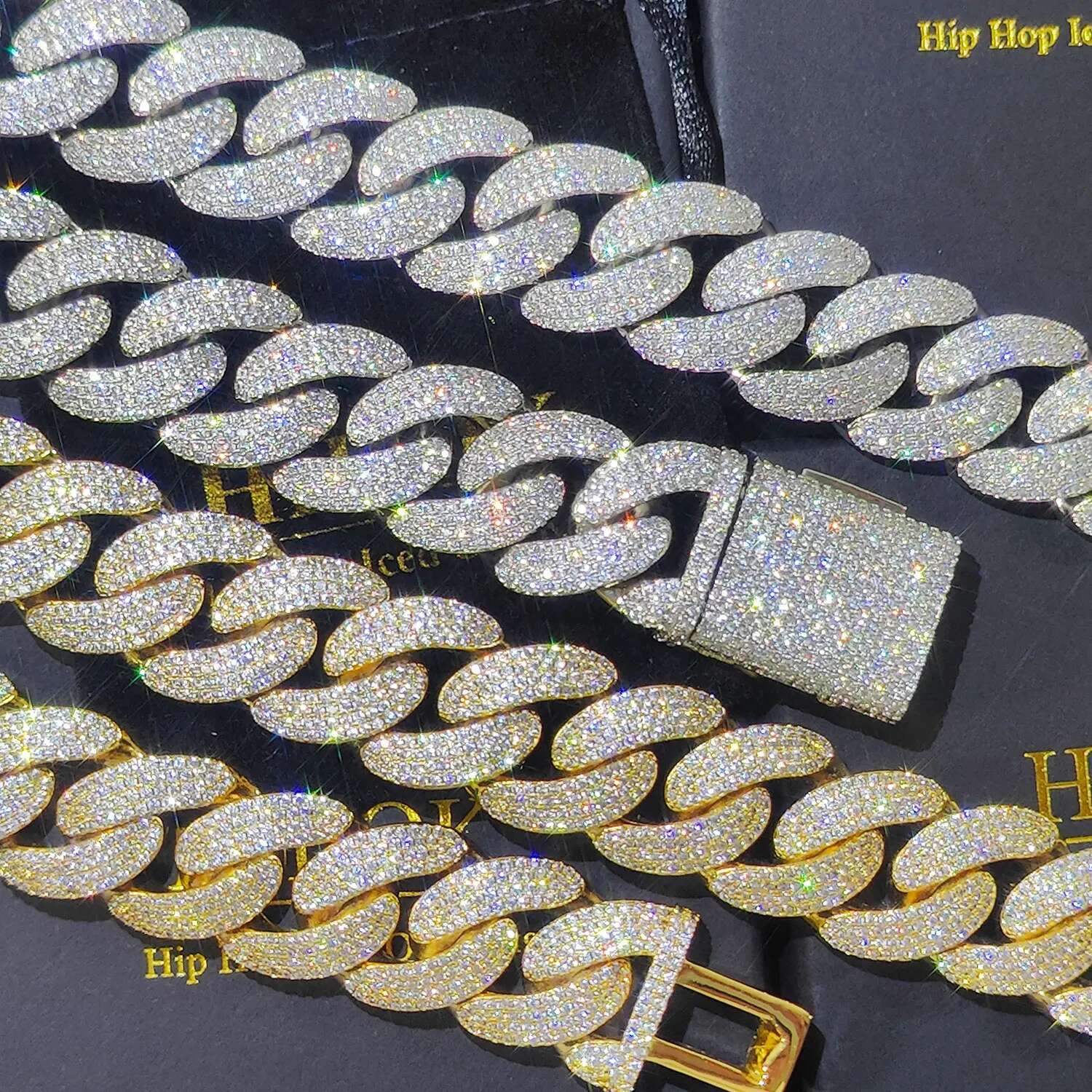 20mm 4 Rows Hip Hop Iced Out Cuban k Necklace Miami Bg CZ Choker Chain Jewelry Gift for Men