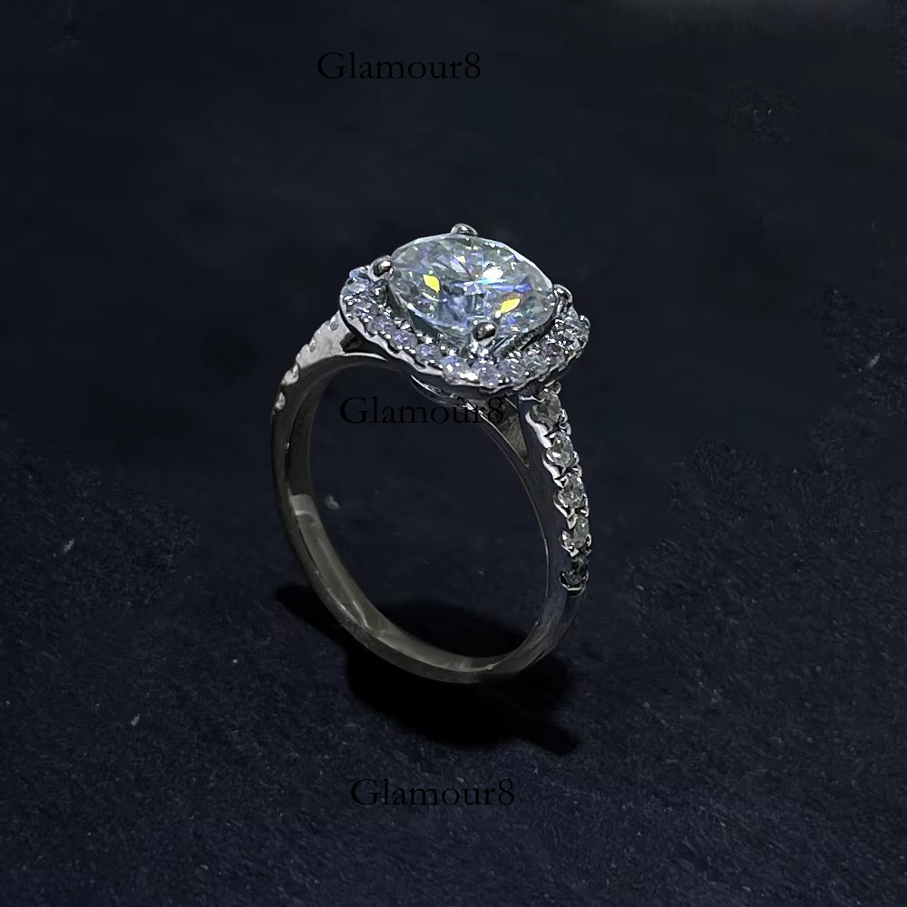 Moissanite Wedding Ring 14K & - White Gold for Women