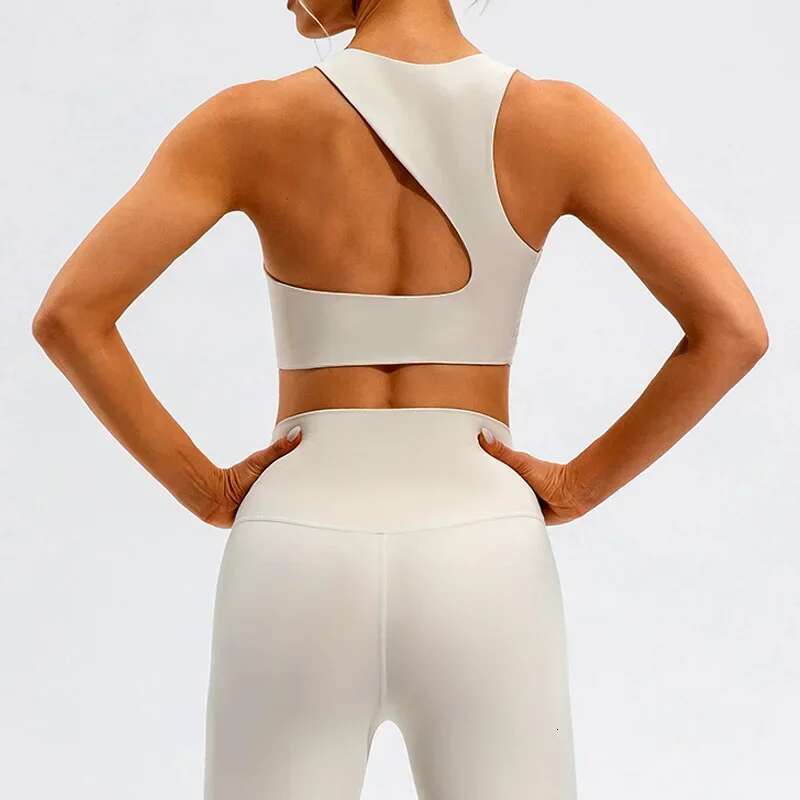 High Waist Slim Running Sports Beauty Back, Fiess Set, Tight Nude, Fashionable Slng Shoulder