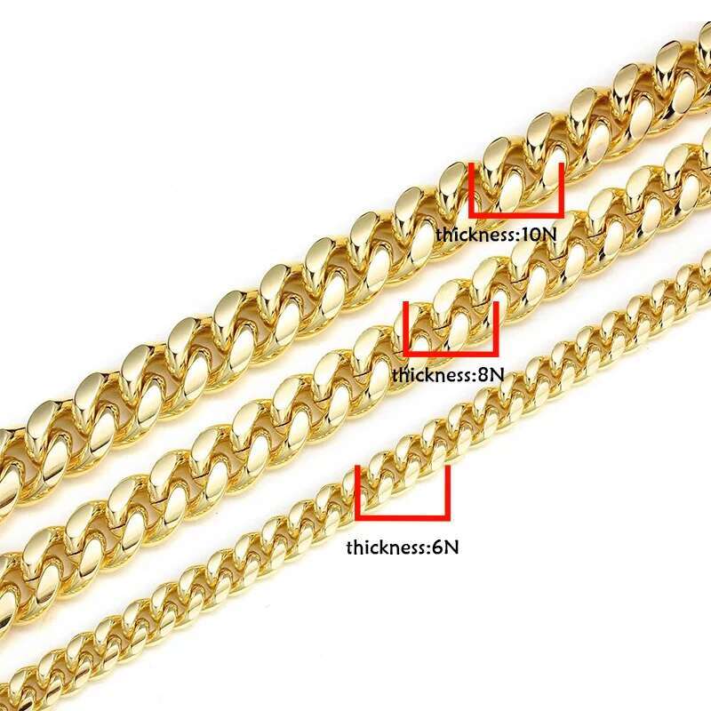 VCT Monaco Long Lock Rectangular Set Cuban Necklace Ice Small Crystal Zircon Chain Hip Hop Rock Jewelry