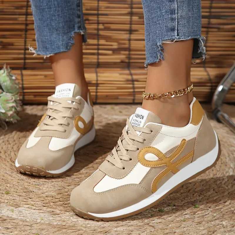 Fem 2024 Plus Size Wens Vcanize Lace Up hot Wen Sneakers Mixed Round Toe Flat with Ladies Casual Shoes Z250301