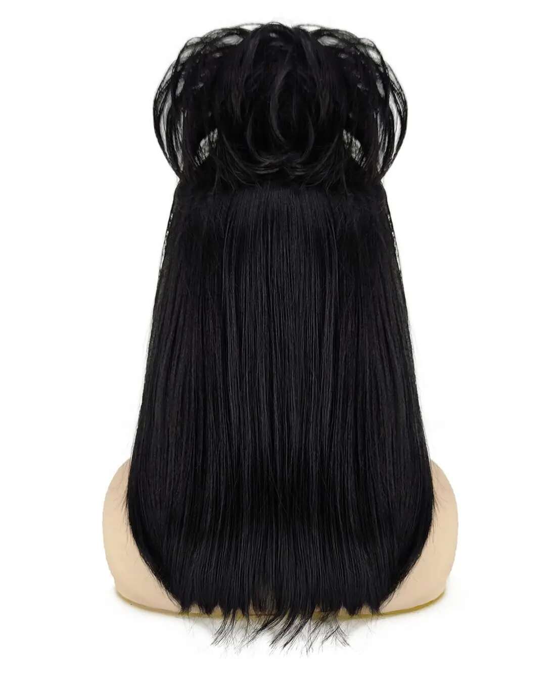 Synthetic Long Black With Necklace Cute Natural Soft Hair With Wig Cap Colored Wigs For Party Costume THE RUNAWAY BRIDE
