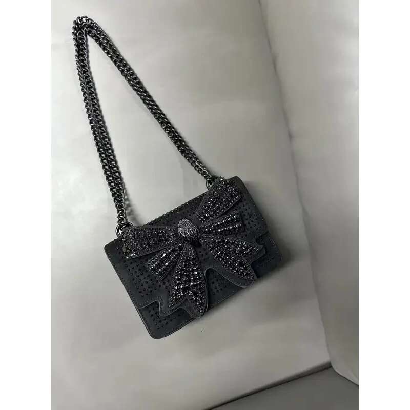Designer Brand Small Bow For Women 2025 Fashion Bag Butterfly Set Dias Mini Chain Shoulder Crossbody Bags Flap