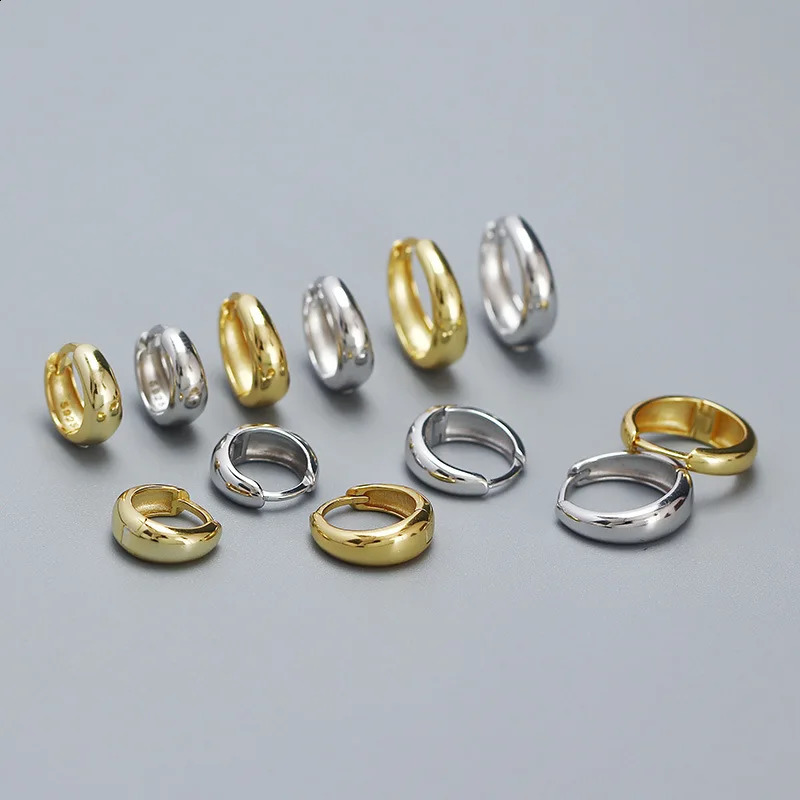 Trumium Solid 925 Sterling Silver Vintage Earrings Gold Water Drop Ear Buckle Metal Style Earrings Personalized Prevent Allergy 250228