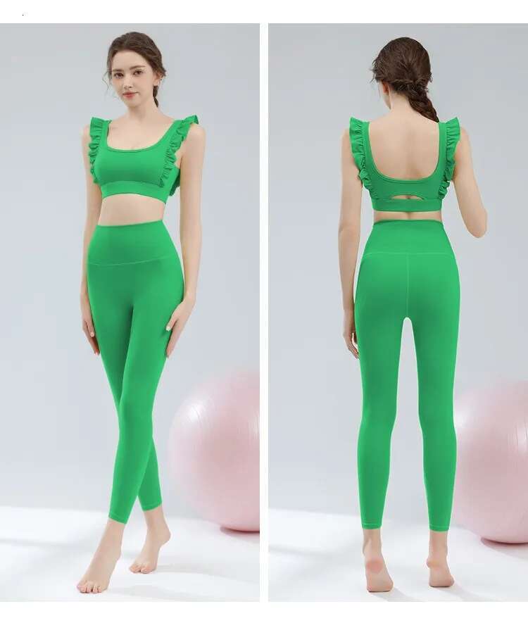 Women Two Pieces Yoga Sets Buttery Soft Gym Suit Breathable Quick Dry Running Sportswear Female Workout Clothes Fiess Outfits