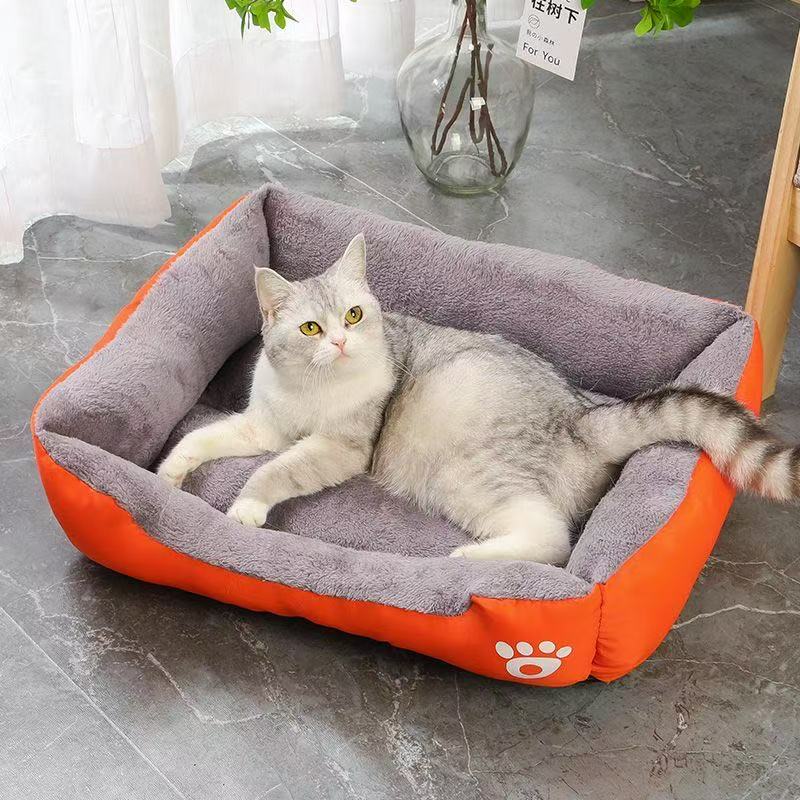 Net red dog Kennel Autumn/Winter Dog Cat Kennel Teddy dog kennel sleeping mat Medium large dog warm dog bed pet supplies