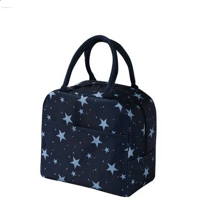 Portable Lunch Bag Waterproof Thermal Insulated Lunch Box Bento Pouch Dinner Insulation Handbag Student Thickened Cute Lunch Bag 250228