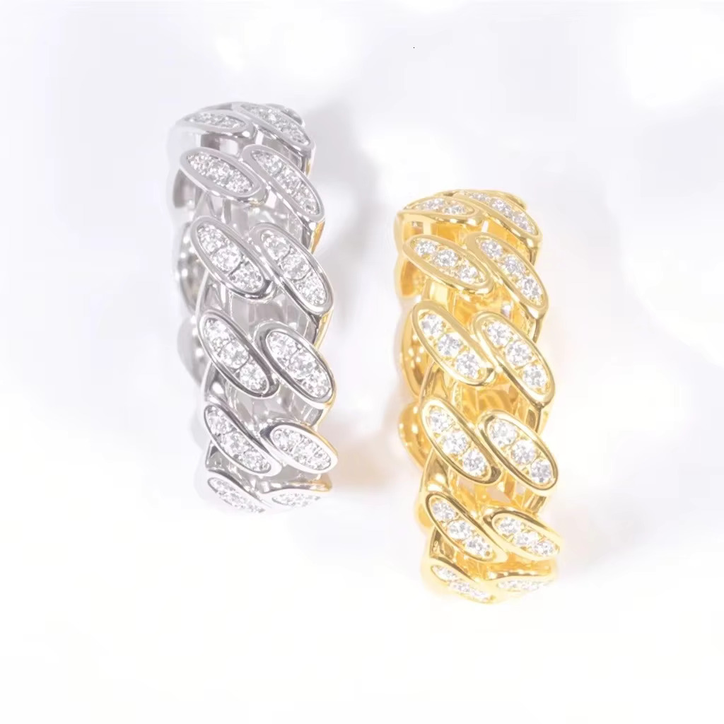 Yin Cuban Chain Silicon Boutique Jewelry Hiphop Sier Classic unisex
