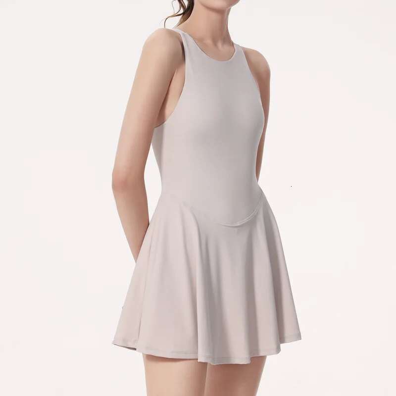 Women High Neck Stretchy Compression Quick Dry Lightweight Dress Shop New Solid Color Sexy Outdoor Sports Tennis Skirt