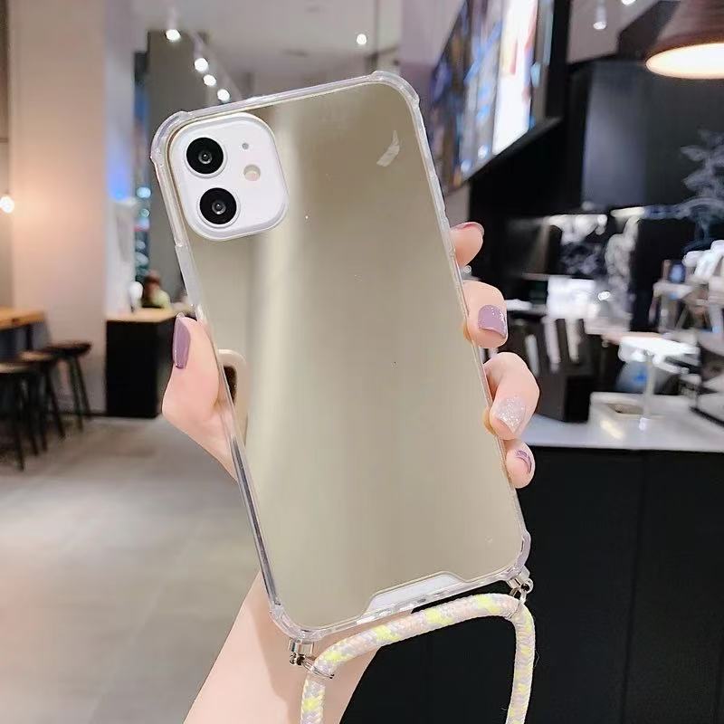 Mirror compatible Apple 16/16 Promax phone case 15pro14 premium 13/12/11/minimalist creative 7/8 fashionable special phone case that can be used as a 