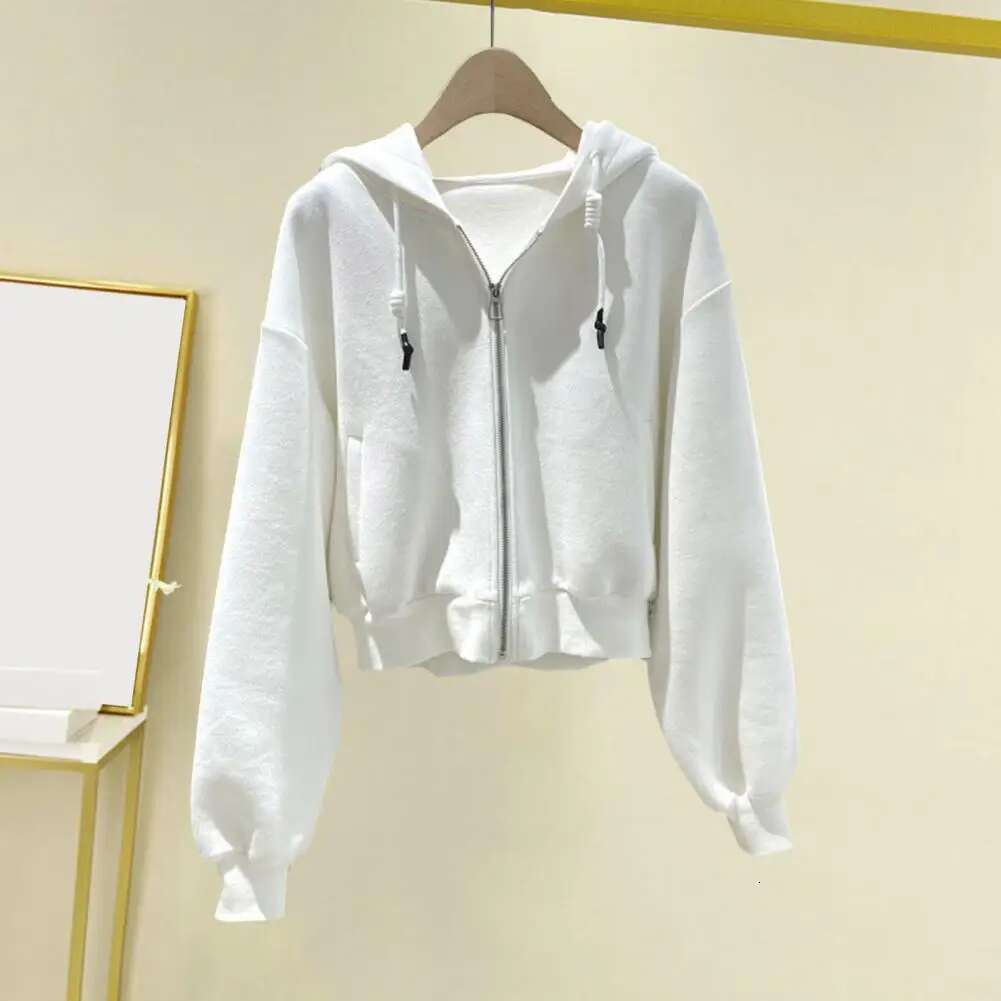 2025 new long sleeved jacket fashion designer women's winter hooded jacket long sleeved drawstring pocket casual hip-hop style soft and warm