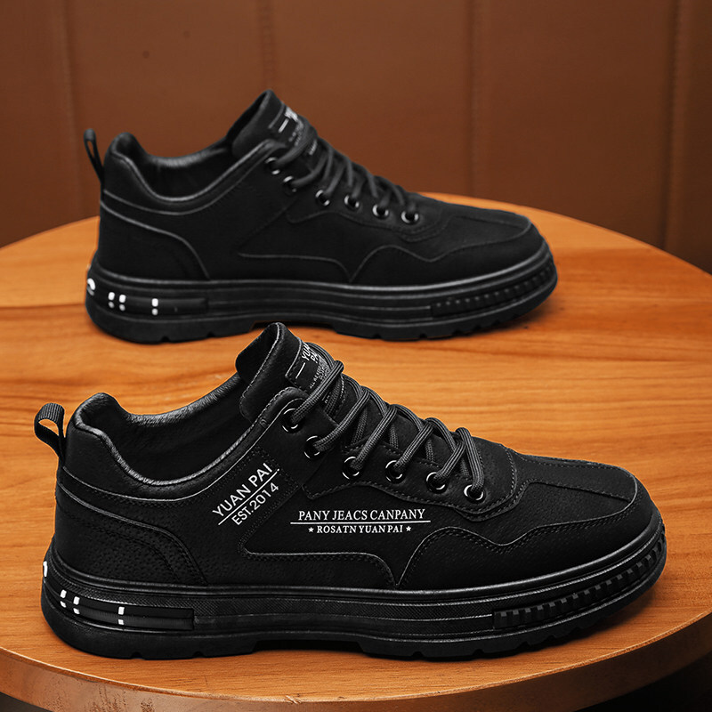 Labor Protection Men's Spring Construction Site Work Clothes Board Shoes Anti Slip Wear-resistant Outdoor Sports Mountaineering Martin Trendy Sho