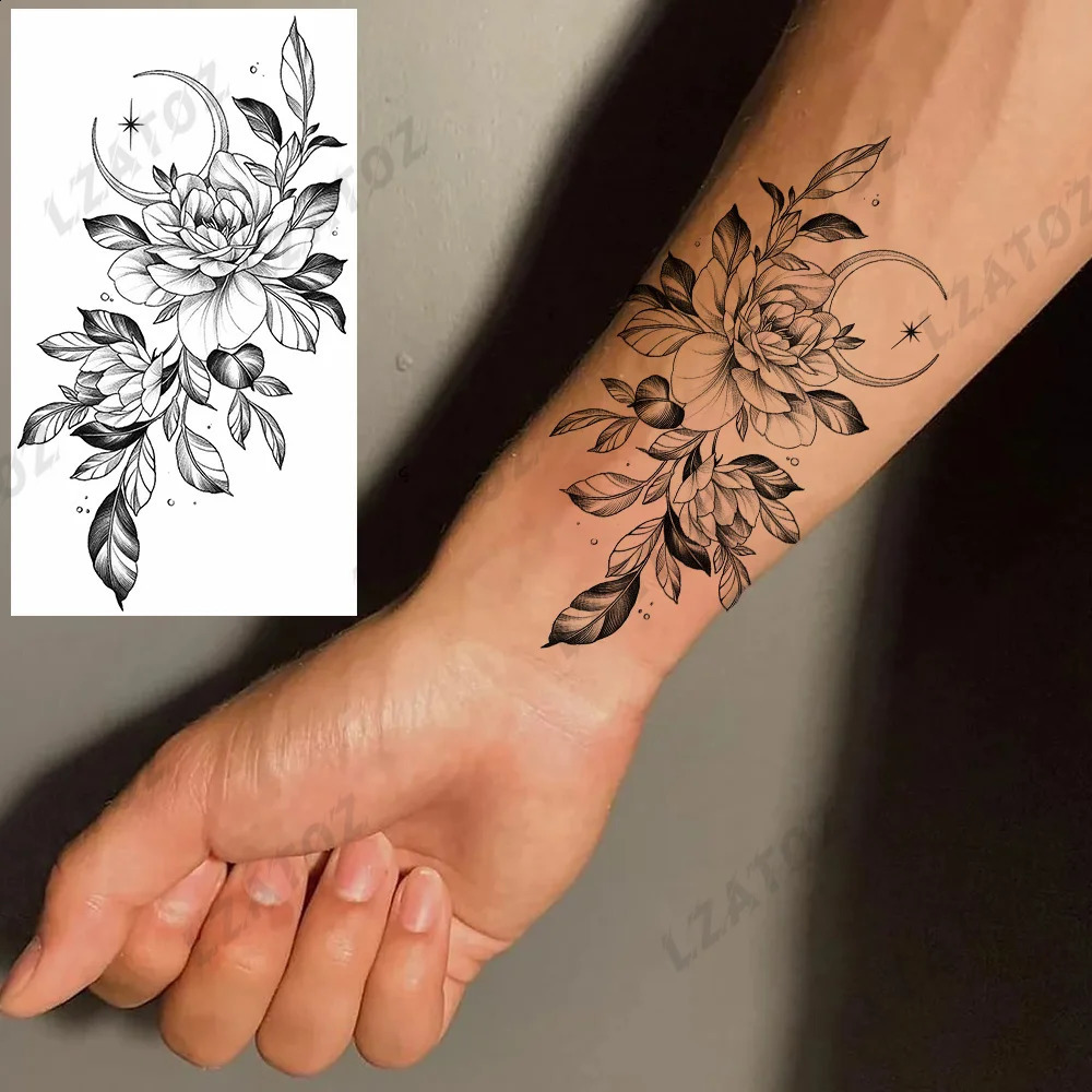 Realistic Scorpion Animal Temporary Tattoos For Men Adults Lion Butterfly Wolf Snake Tattoo Sticker Hand Washable 250219