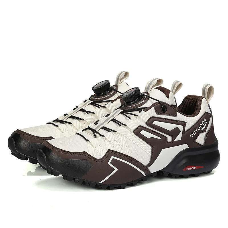 Men Hiking Sneakers Climbing Lace Up Trekking Outdoor Mountain Bike Flat Sport Cycg Shoes Breathable