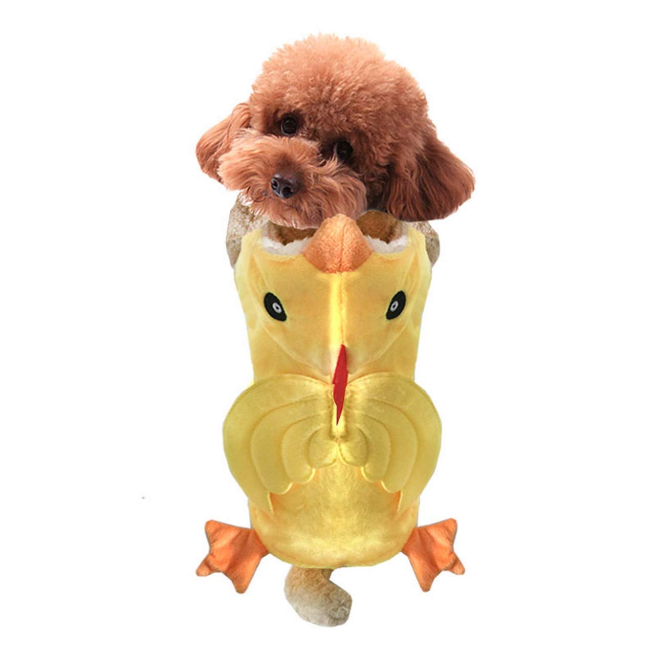 Dog Chicken Costume Pet Halloween Christmas Cosplay Costumes Funny Puppy Cat Winter Coat Hoodie Outfits Sweater Clothes